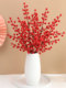 年宵花新年装饰花摆件发财果仿真花摆设假花冬青红果客厅乔迁插花
