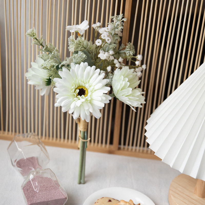 Minimalist emulation Flower Fancy Flowers Furnishing Mix Dry Flowers Bouquet Living-room Home Residence Decoration Plastic Flowers Silk Flowers Art Pendulum Pieces