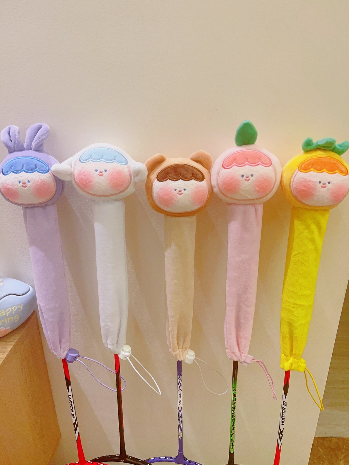 Pinching the leash badminton racket handle is full of two-Taobao