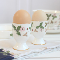 Creative bone china egg tray ceramic egg cup egg cup egg seat cute tableware ornament home egg container European style