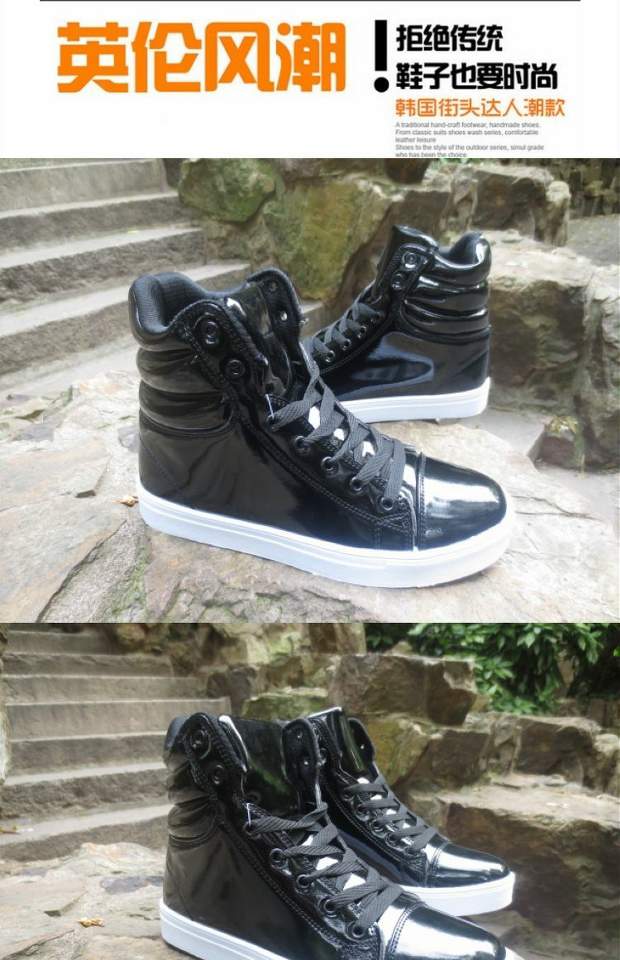 Mùa xuân và mùa thu giày vải cao sneakers của nam giới thường vài cao đường phố giày khiêu vũ giày của nam giới giày tăng giày thegioigiaythethao