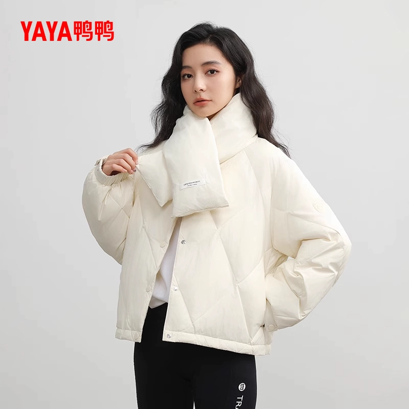鸭鸭羽绒服女士2024冬