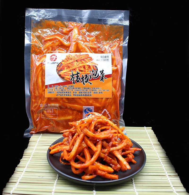 [Daily Specials] Northeast Yanbian authentic Korean hand-mixed platycodon kimchi Goubao pickles 500g