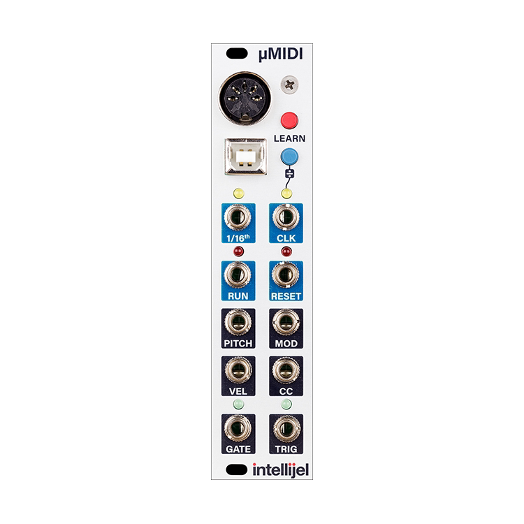 Intellijel µ MIDI eurorack module synthesizer simulates umidi 3u
