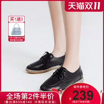 Yin man white shoes 2021 spring and autumn shoes British shoes female spring and autumn flats nv dan xie soft leather oxford shoes