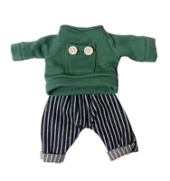 Полосатые брюки демон -зеленые работники