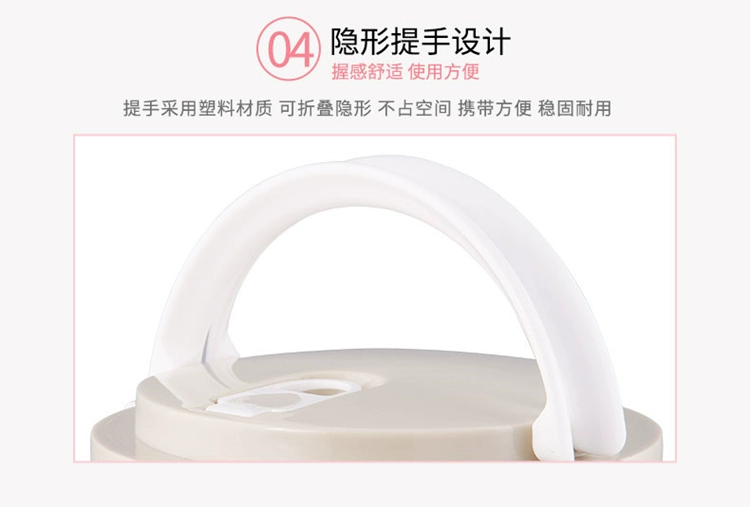 Hộp cơm trưa cách nhiệt nhiều lớp inox hộp ăn trưa 9,9 nữ lò vi sóng văn phòng nhân viên nhựa hai lớp ba lớp 304 - Hộp cơm điện sưởi ấm ủ cơm cắm điện