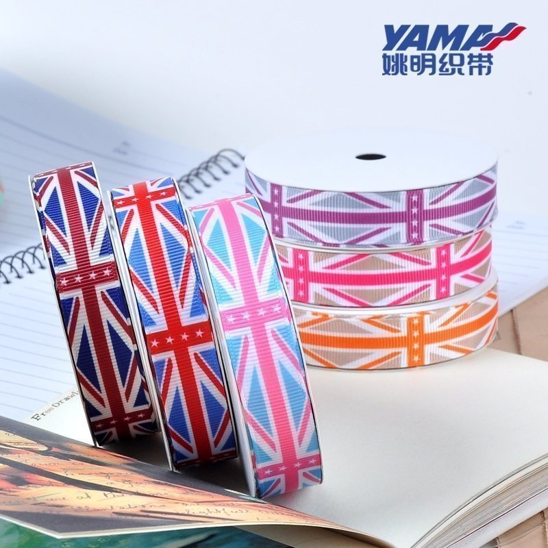 Yao Ming Ribbon Clothing accessories Ribbon Ribbon Ribbon Clothing accessories Ribbon embroidered British flag LX022