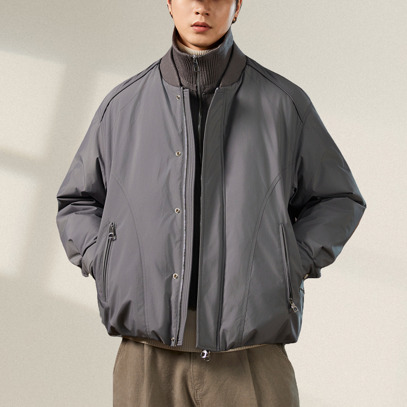 Winter New Thickened Warm Jacket 90% Duck down Stand Collar Knitted Sweater Faux Two-Piece down Coat Warm Outerwear for Men Winter New Thickened Warm Jacket 90% Duck down Stand Collar Knitted Sweater Faux Two-Piece down Coat Warm Outerwear for Men