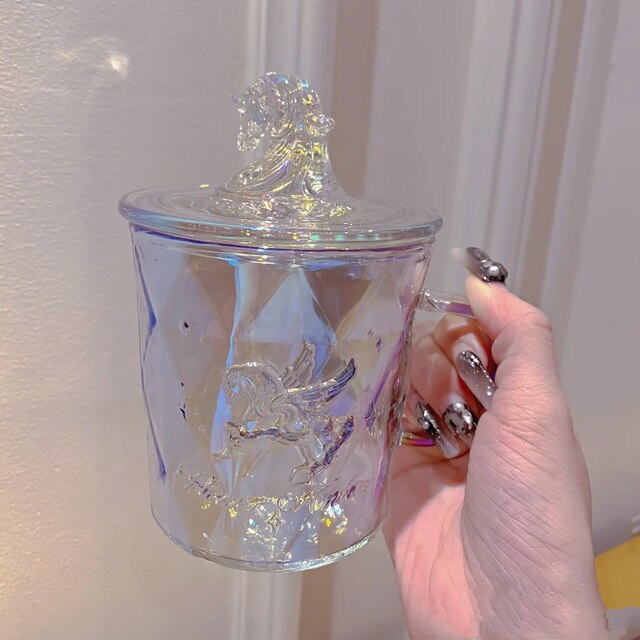 Flower Knows Water Cup Strawberry Heart Cold Water Cup Chocolate Stainless Steel Water Cup Sixth Anniversary Unicorn Glass Cup