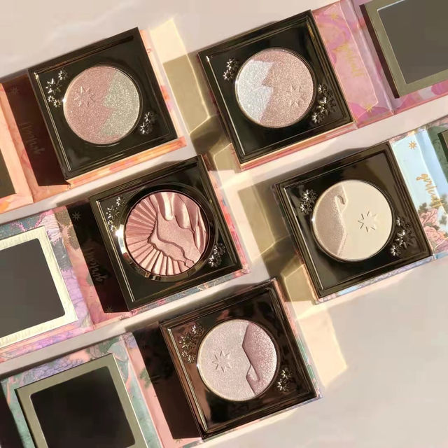 Girlcult Mountain and Sea Wonder Highlighter Glitter Diamond Embossed Face Brightener: Zhaoyao Shan, Santan Shan, Parrot Island