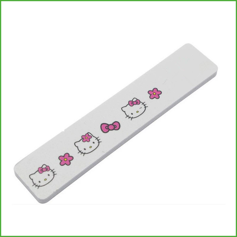 Dải đánh bóng móng tay Phim hoạt hình mèo Kitty Dải móng tay Dụng cụ đánh bóng móng tay Dụng cụ làm móng - Công cụ Nail