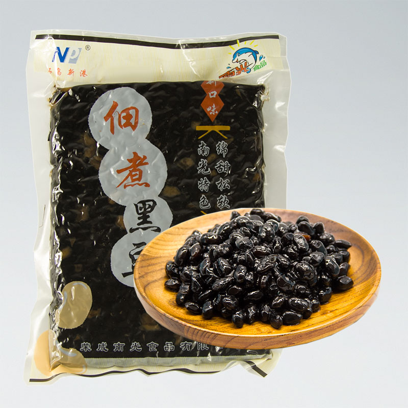 Nanguang Tsukuba Black Bean 800G Honey Bean Natto Wedding Banquet Dessert Shaved Ice Milk Tea Baking Cake Cuisine Miscellaneous Grain Dessert