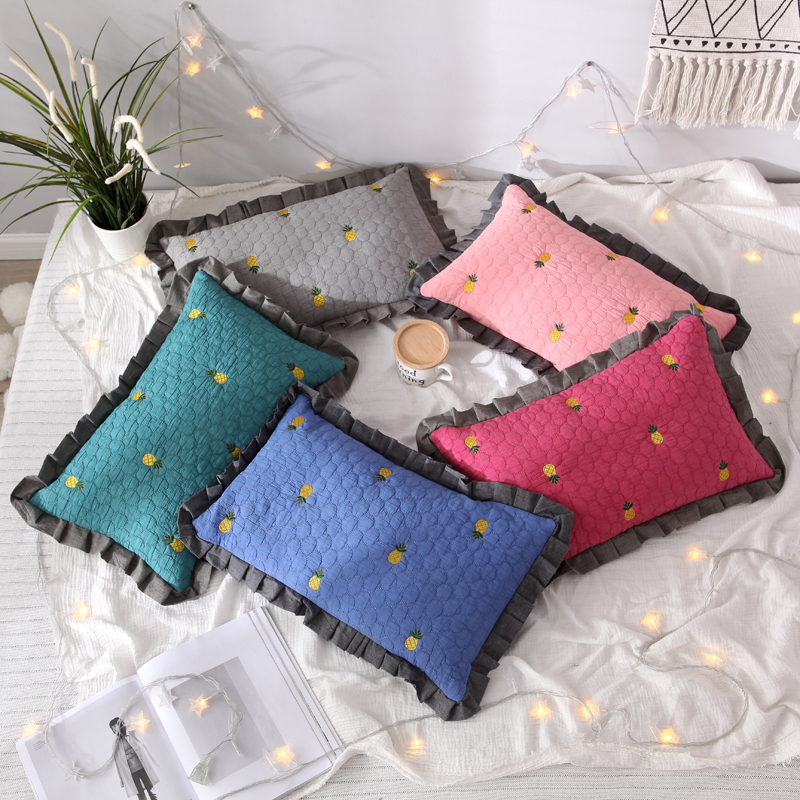 Sand Wash Quilted Pillow Buckwheat Shell Millet Shell Pillow Core Quilted Buckwheat Leather Pillow Embroidered Craft Pillow Live Cover Removable