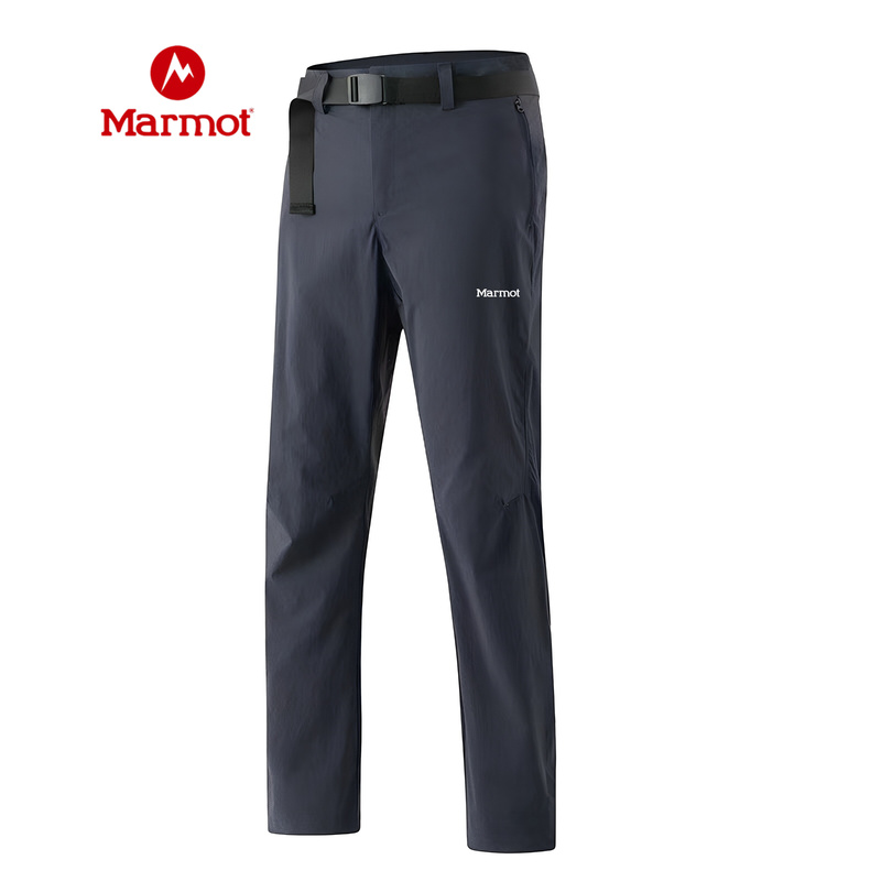 Marmot Groundhog Softshell Pants Men's Outdoor Cycling Hiking Pants Summer Ice Silk Quick-Drying Sports Long Pants