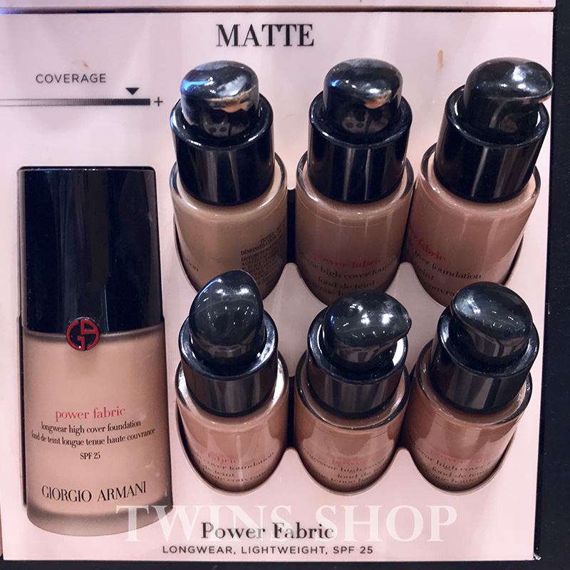 Spot European edition ARMANI Amanny Moisturizing Silk Brilliant Dropper Blue Mark Designer Rights Powder bottom liquid 2#3