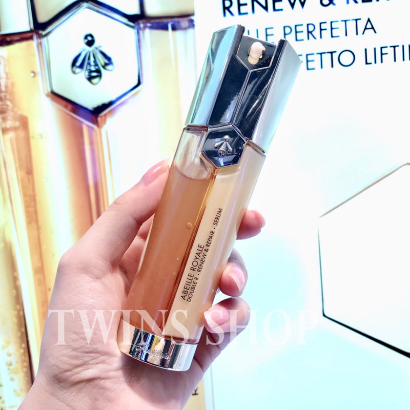 Spot European version of the new cuddling monarch queen bee with double effect repair essence dew 50ml facial double tube essence