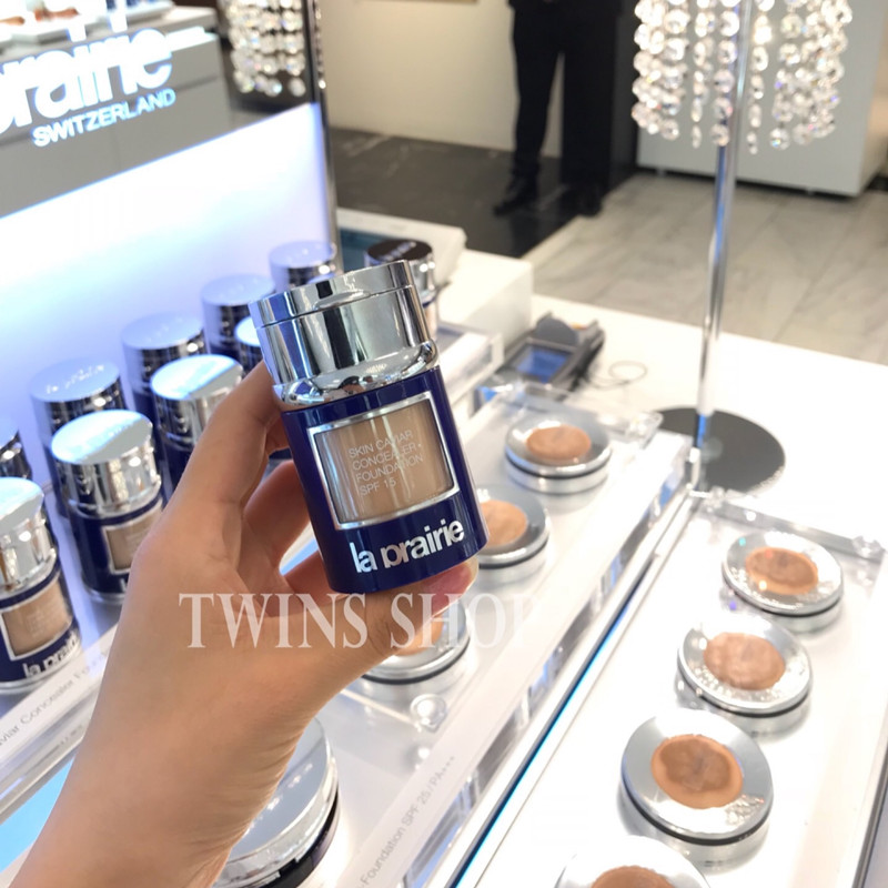 Spot European Edition Laprairie LP Leperney Blue Fish Essence Powder Bottom liquid moisturizing with makeup bottom makeup light and thin