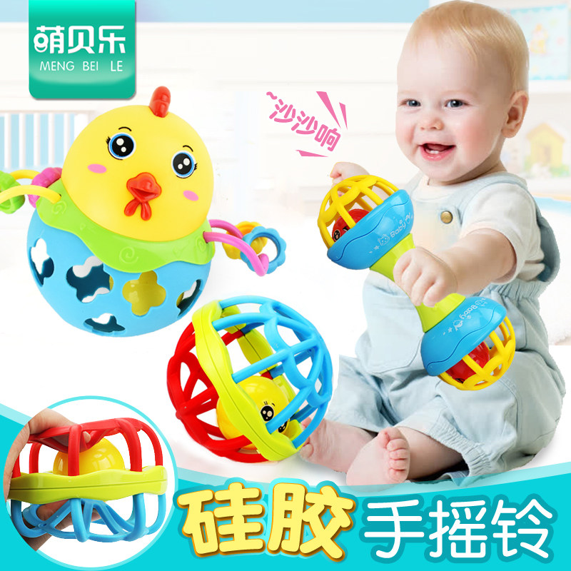 Baby educational hand rattle toy 3-6-8-12 months girl baby boy newborn toy children 0-1 years old 2