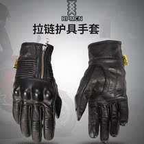 High speed RPMCN Harley vintage motorcycle riding gloves Mens motorcycle full finger wear-resistant drop gloves for men and women