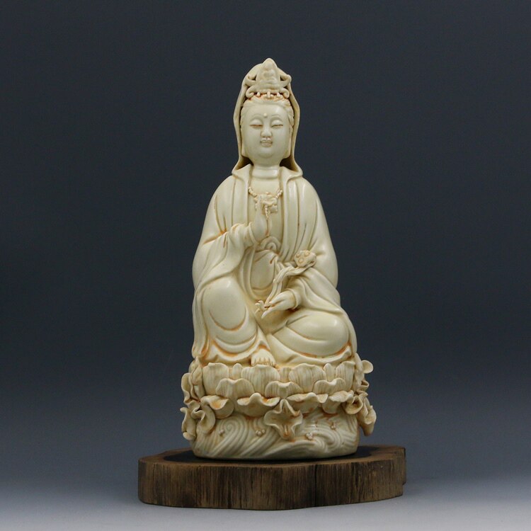 Debaotang Mingdehua kiln Ruyi Guanyin Sitting Lotus Buddha Standing Lotus Buddha Pendulum Pieces Antique Porcelain Antique Porcelain Collection