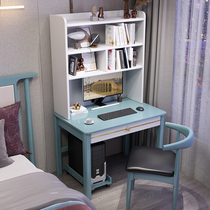 Childrens Solid Wood Desk Bookshelf Combined 70 minimal student table 90 small bedroom 80cm to learn to write desk
