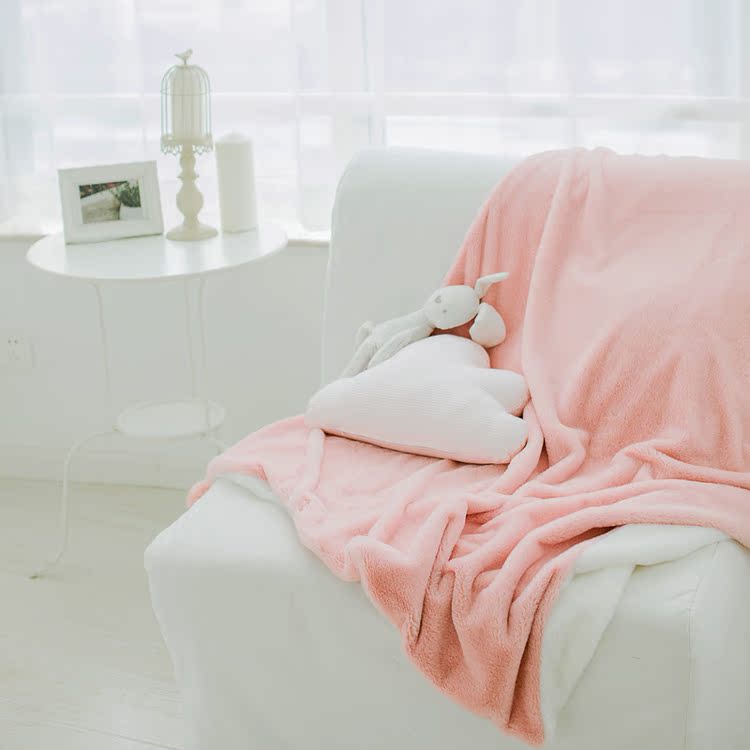 Văn phòng sofa chăn mền lười biếng ngủ chăn thường flannel chăn điều hòa không khí chăn len Bunny - Ném / Chăn chăn lông cừu uniqlo