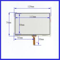 TPM5179 touch handwriting outside screen glass four-wire resistance 120 * 75mm Welding 5-inch quality good