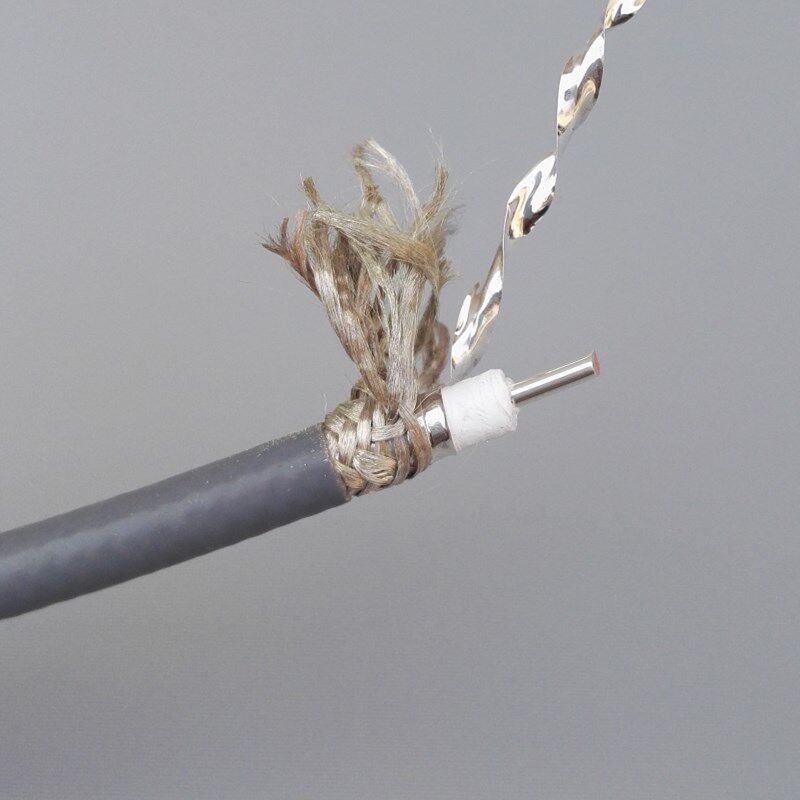 特氟龙镀银QX稳相低损耗同轴电缆50-3射频线QX3449Y信号线屏蔽线