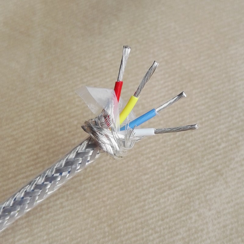 美国进口特氟龙镀银线4芯镀银线屏蔽信号线USB连接线音频线机内线