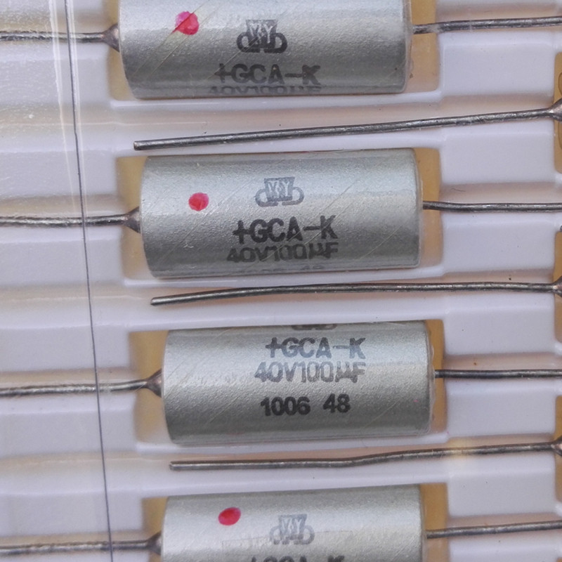+GCA-K  40V-100UF  非固体电解质固定钽电容器