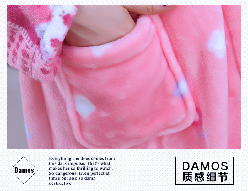 Váy ngủ nữ mùa thu và mùa đông dày flannel áo choàng tắm dài tay nam dễ thương nhung san hô người yêu dịch vụ nhà set do ngu sexy