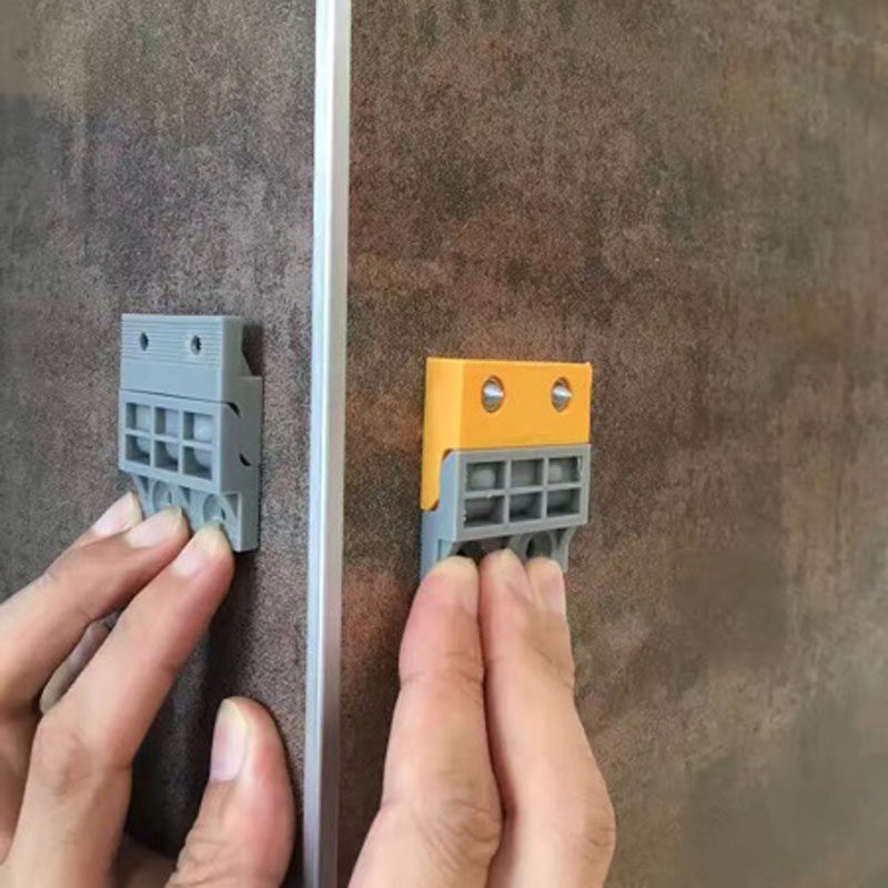 Wall panel connector card integrated board clip accessories furniture connector wood board pendant quick-load locator