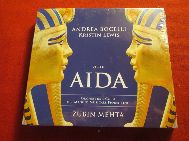 Andrea Bocelli Kristin Lewis Verdi Aida 2CD European edition undemolished mountain 06 on-Taobao