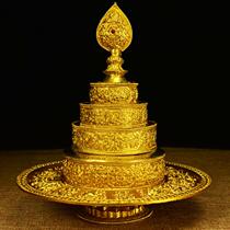 Mizon Supplies Nepal Craft Pure Copper Gilded Manza Disc Small Number Four Plus Line For Mantea Rotte Price