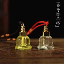 Taiwan Crystal Sanchi Tashleitta Pendant Treasure Bottle Gäu Box Manna Balls Red Flowers Cinnabar Can Open Pendant