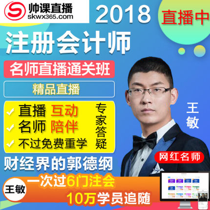 名师直播班-帅课2018注册会计师课件王敏注会