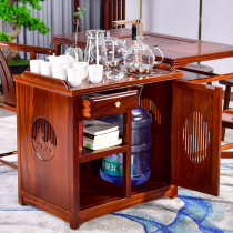 Tang Chun tea cabinet Tea cabinet Mahogany small tea table Household tea table New Chinese side cabinet Mahogany rosewood one-piece
