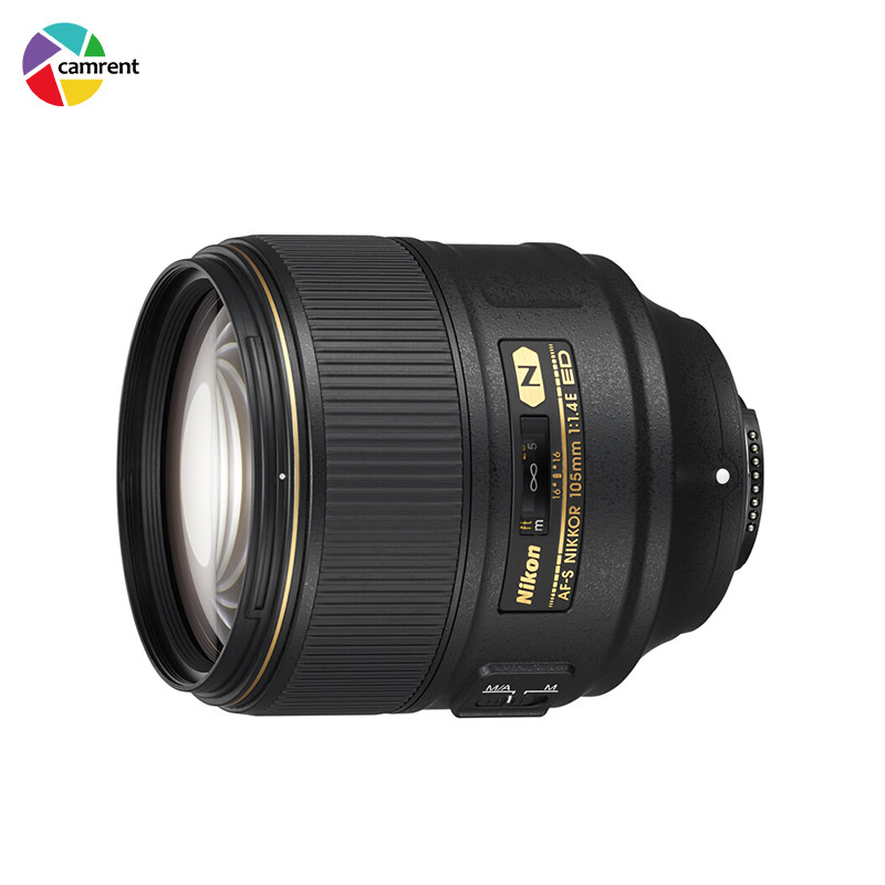 Rental Single-eye camera lens Nikon Nikon AF-Snickels 105mm f 1 4E ED for a selfie