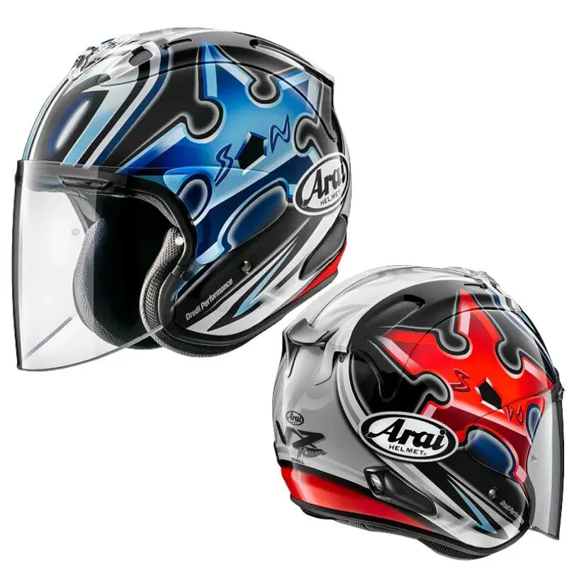 Подлинный мотоциклетный шлем Arai VZ-Ram, полупризрак (4/4) женский, летний шлем на четыре сезона, полувкрывающий safety шлем