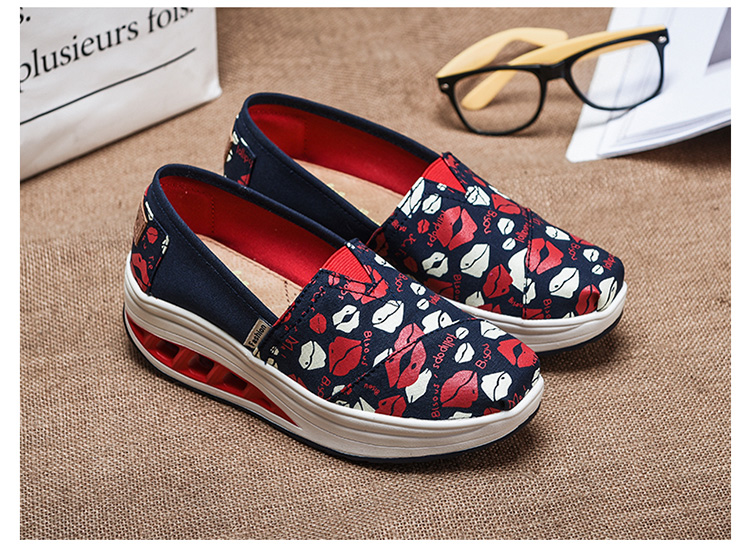 Giày vải mùa xuân nữ cũ Bắc Kinh giày vải đơn giày rocking giày thoáng khí giày ren nữ giày thông thường 34 giày cỡ nhỏ nữ giầy trắng nữ