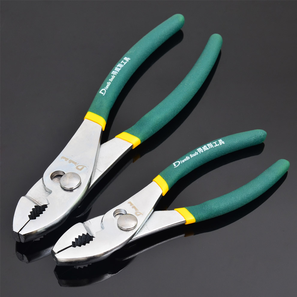 Deweisi dip plastic handle lithium fish pliers Carp pliers Water pipe clamping pliers Pipe pliers maintenance multi-function pliers