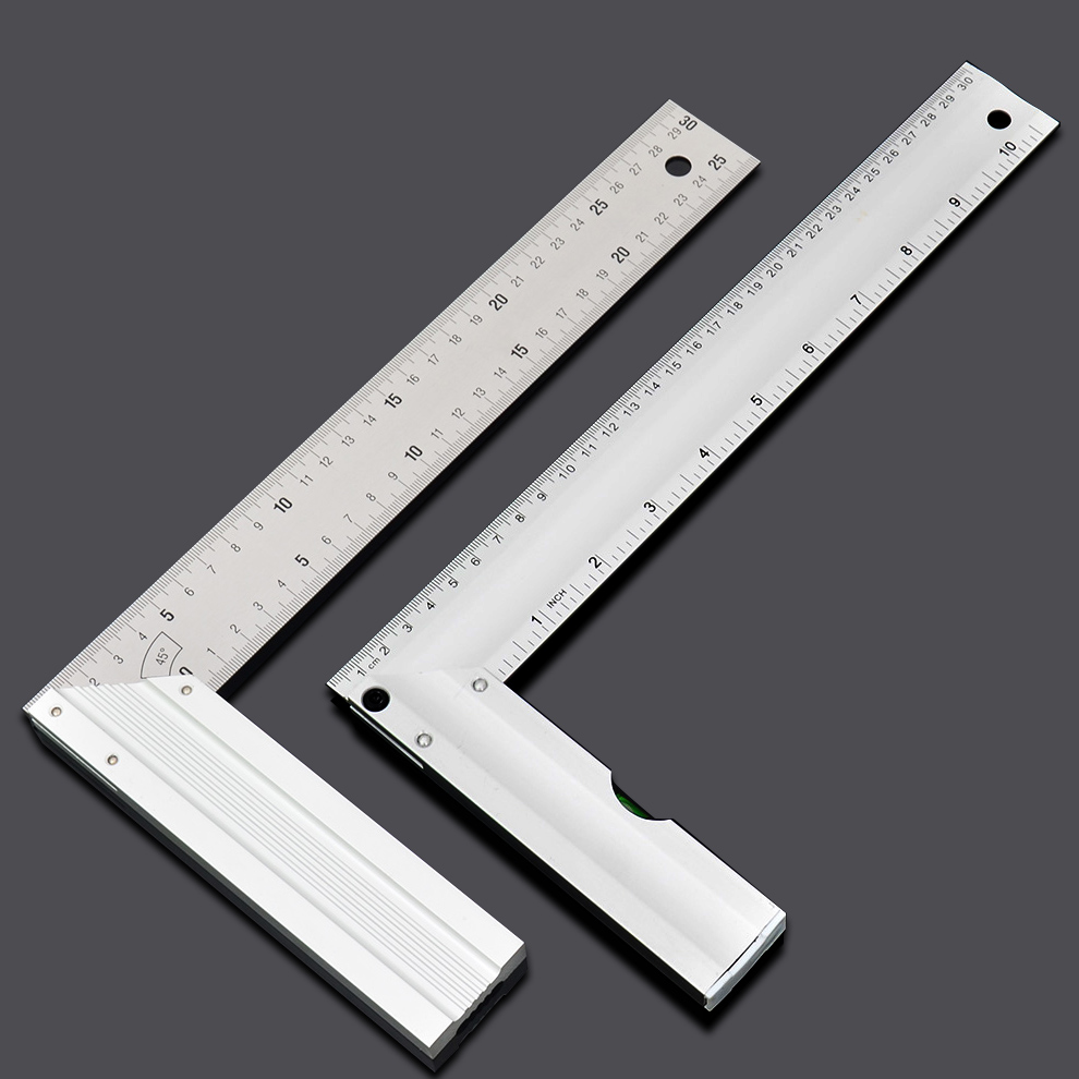 Shangshang carpentry angle ruler The quality is higher than that of stainless steel angle ruler 90 degrees angle ruler woodworking ruler with horizontal ruler right angle ruler