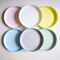 [宜家家居IKEA卡拉斯6件套塑料碟子幼儿园盘子餐具圆盘国内代购]