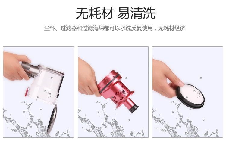 điện máy xanh máy hút bụi Đức Ai Weinuo máy hút bụi gia đình sạc không dây cầm tay im lặng nhỏ mites nhỏ hút lông chó - Máy hút bụi máy hút bụi mịn
