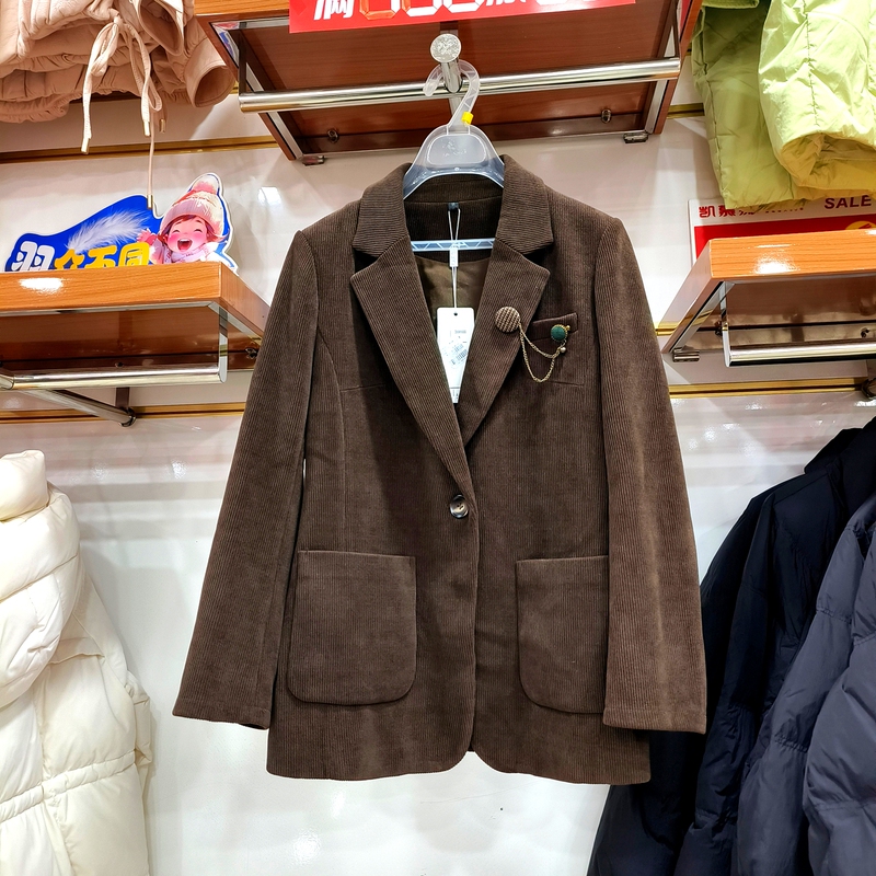 2026 Spring Fashion Simple Retro Elegant Corduroy Thick Jacket and Coat G152 2026 Spring Fashion Simple Retro Elegant Corduroy Thick Jacket and Coat G152