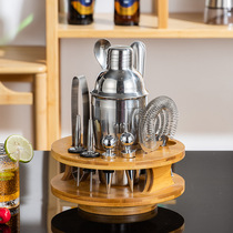 Stainless Steel Wine Conditioning Suit 12 pieces of shekke Cup cocktail Cocktail Drinker rotary tray Bar Wine Conditioning Tool