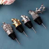 Wild Og Deer Head Wine Mouth Deer Head Zinc Alloy Wine Mouth Reindeer Converse Winemaker Creative Deer Head Winemaker Eurostyle Red Wine Stopper