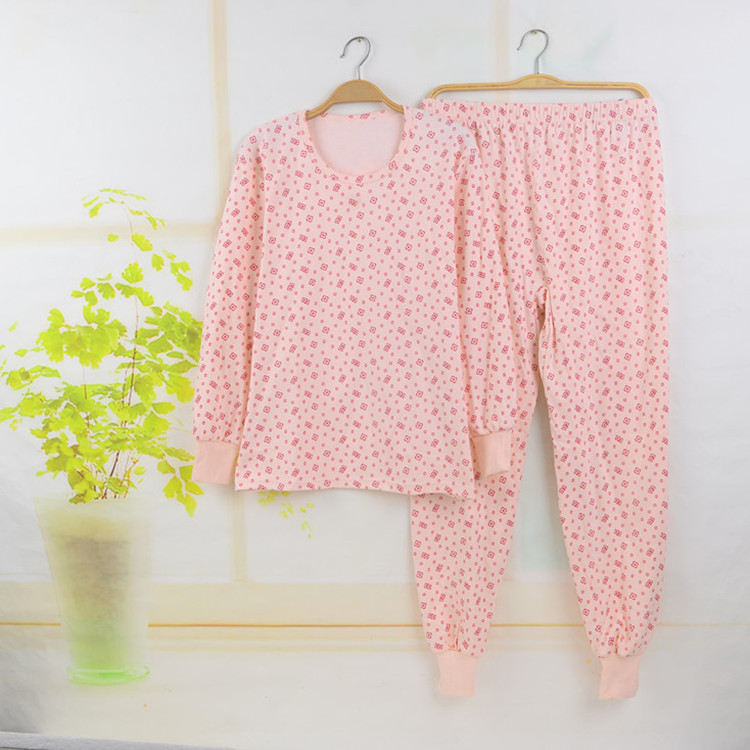 Quần áo trung niên và người già cotton mùa thu quần dài quần dài nữ cao cổ cotton mẹ đồ lót nhiệt cộng với phân bón XL các kiểu đồ bộ đẹp