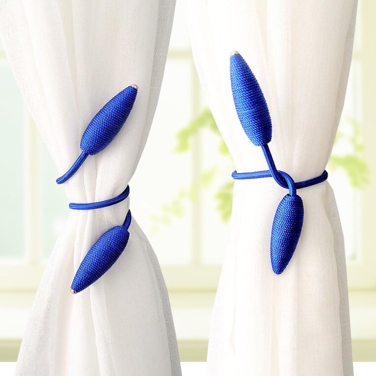 European-style modern minimalist curtain buckle strap tie light luxury a pair of cable tie strap tied rope jewelry creative flower